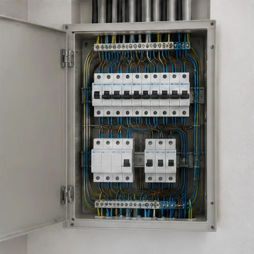 Overzichtelijke elektrische bedrading in een verdeelkast